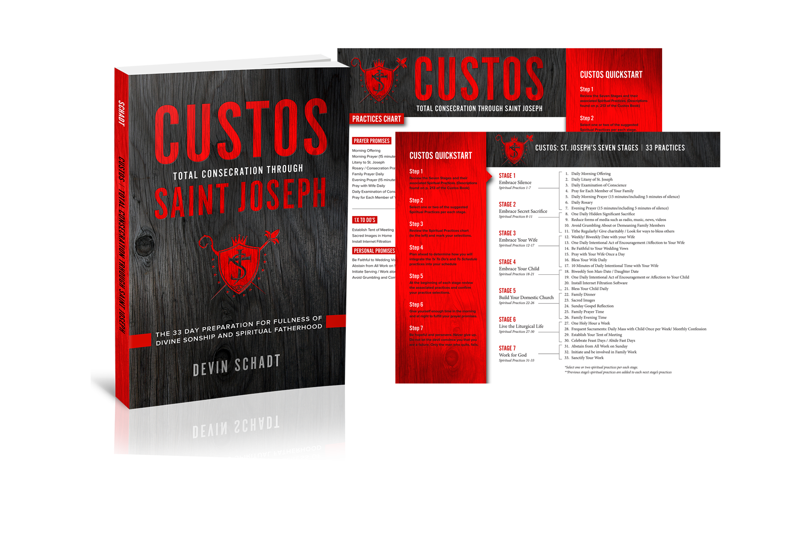 CUSTOS: Total Consecration Through Saint Joseph (Book & Chart)