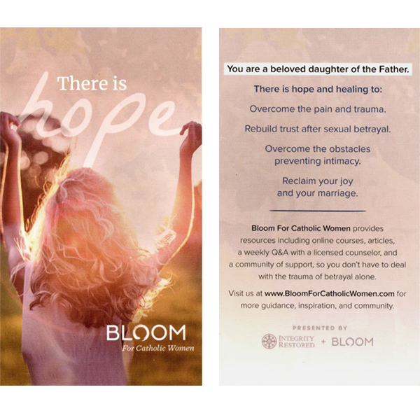 Bloom for Catholic Women Prayer Card 25-pack